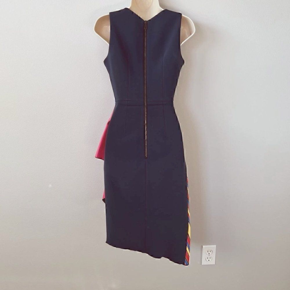 Peter Pilotto Hendrix Peplum Midi Dress Size 4 - Picture 6 of 10